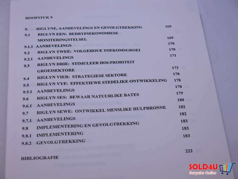 Enkele riglyne vir bedryfsekonomiese ontwikkeling in die Gauteng en Noord Vrystaatgebied 1996