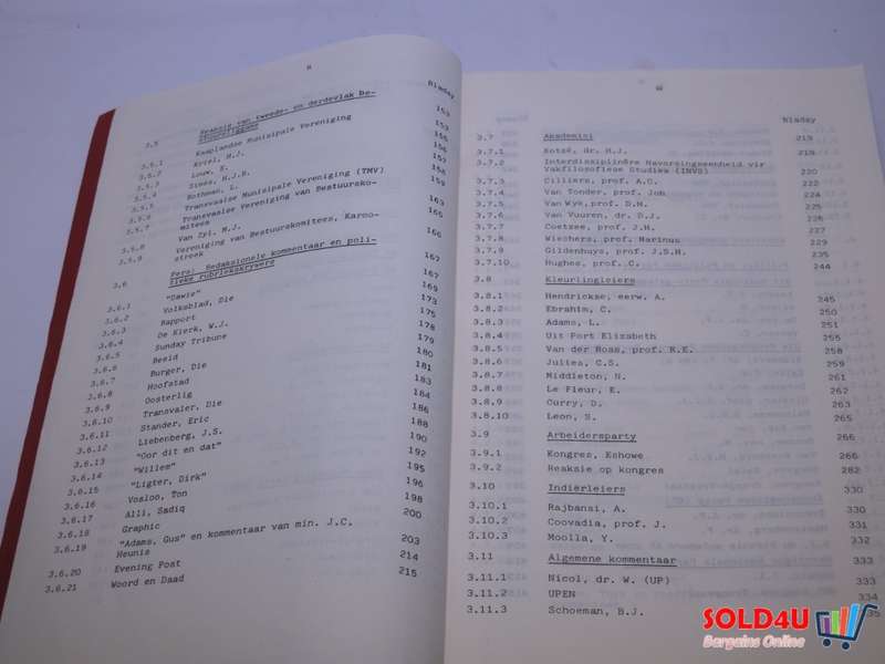 Instituut vir eietydse geskiedenis- Universiteit Van Die Oranje-Vrystaat - 1982-83