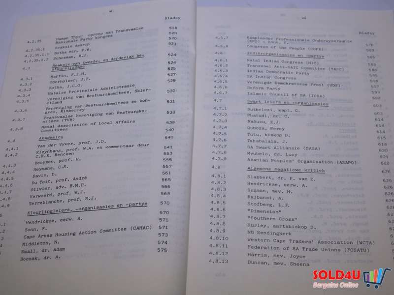 Instituut vir eietydse geskiedenis- Universiteit Van Die Oranje-Vrystaat - 1982-83