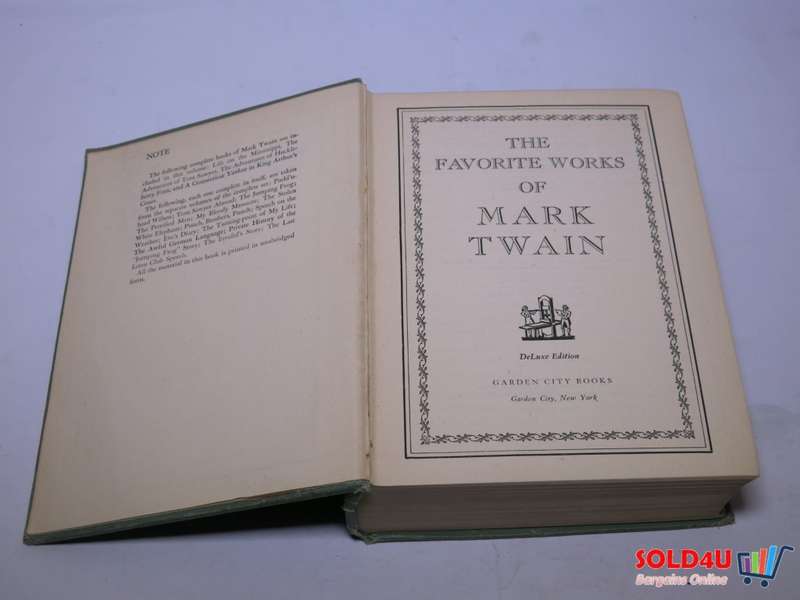 The Favorite Works of Mark Twain 1939 Garden City Deluxe Edition
