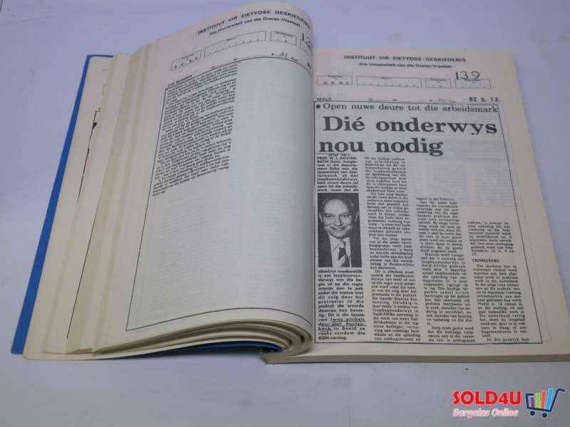 Instituut vir Eietydse Geskiedenis -  Universiteit van die Oranje-Vrystaat - 1981-1982