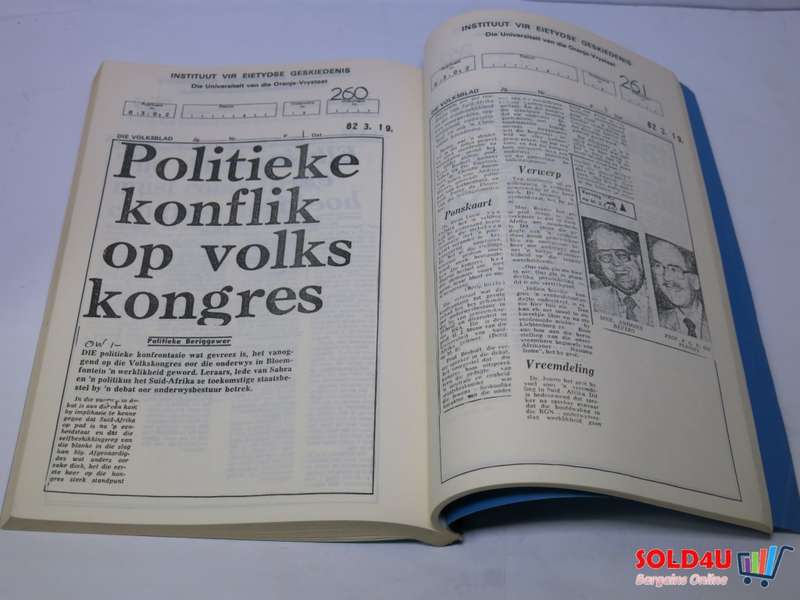 Instituut vir Eietydse Geskiedenis -  Universiteit van die Oranje-Vrystaat - 1981-1982