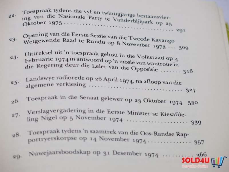 Geredigeerde Toesprake van die Sewende Eerste Minister van Suid-Afrika Adv. BJ Vorster Deel I 1953-