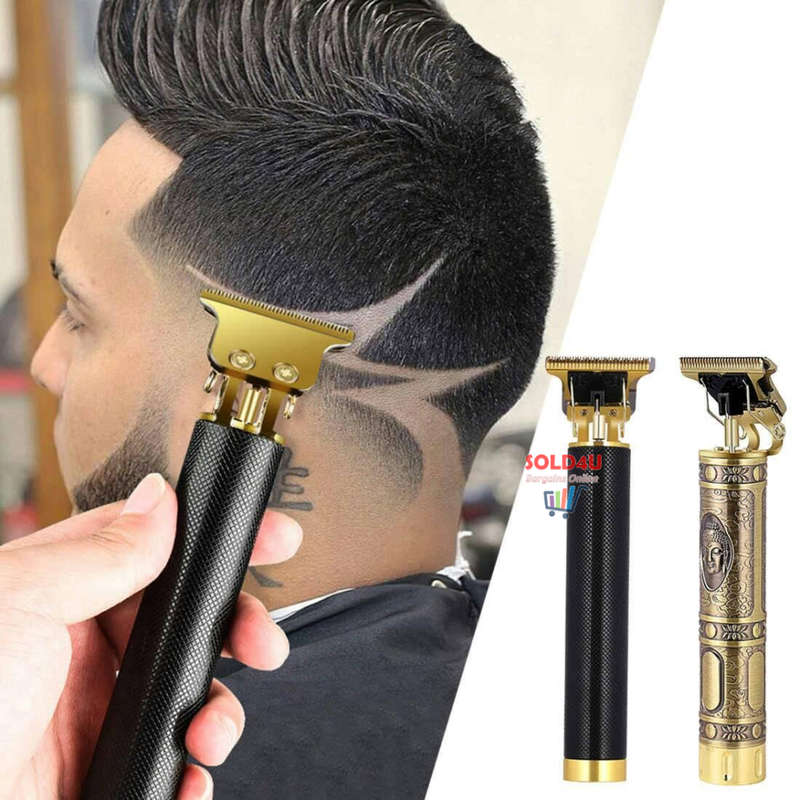 Vintage Professional USB Rechargeable Cordless Electric Hair Clippers Razor Trimmer