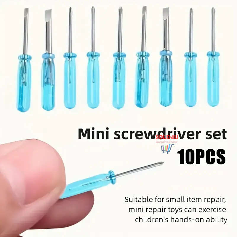 10pcs Set Mini Screwdriver Set Suitable For Small Screws