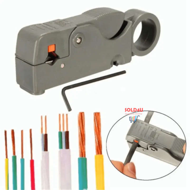 Wire Stripper Double Blades Automatic Wire Stripper, Stripping Pliers, Cable Cutter Coaxial Cable