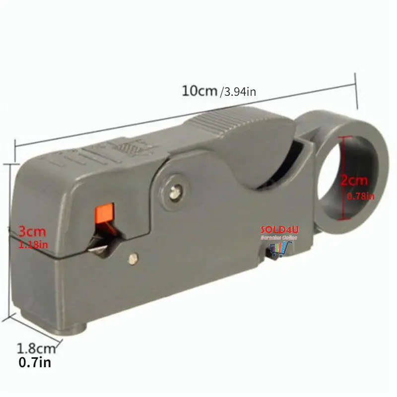 Wire Stripper Double Blades Automatic Wire Stripper, Stripping Pliers, Cable Cutter Coaxial Cable