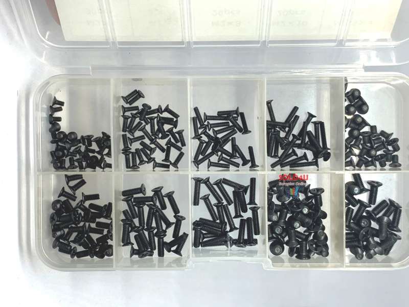 250pcs set Flat Head Assorted Phillips Screws for Laptops Notebooks DIY
