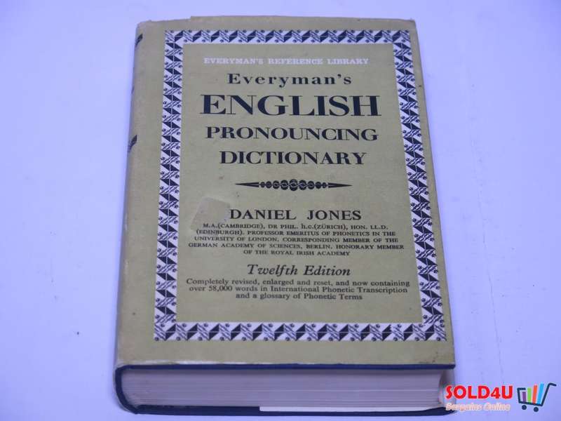 Everyman`s English Pronouncing Dictionary - Daniel Jones - 12th edition