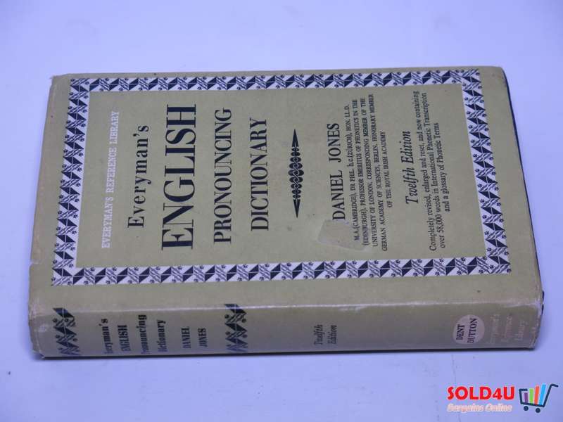 Everyman`s English Pronouncing Dictionary - Daniel Jones - 12th edition