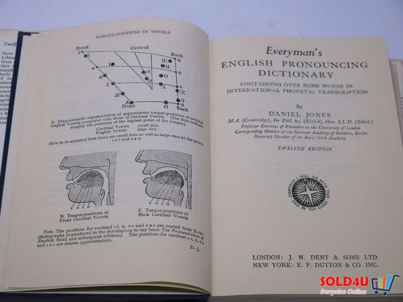 Everyman`s English Pronouncing Dictionary - Daniel Jones - 12th edition