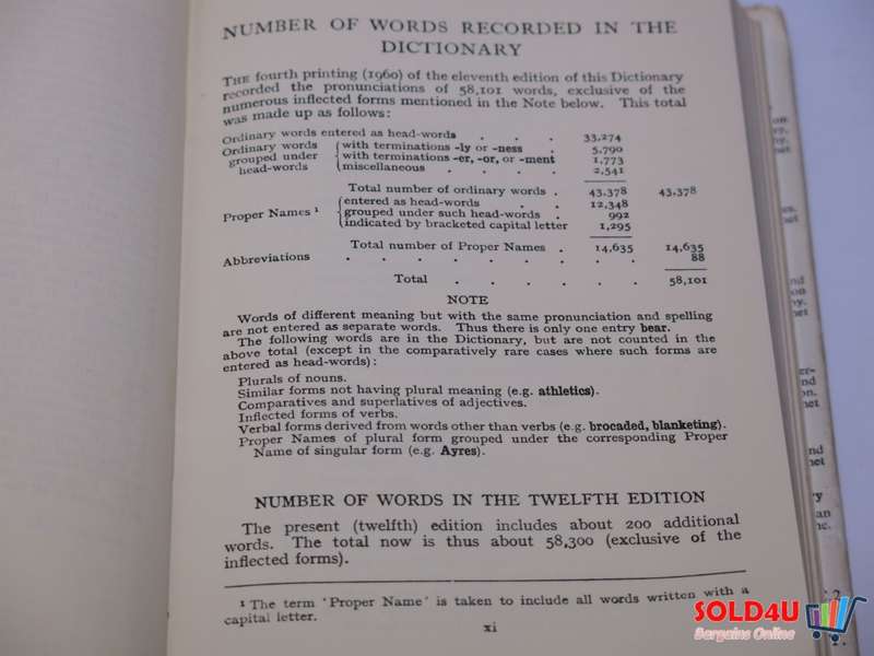 Everyman`s English Pronouncing Dictionary - Daniel Jones - 12th edition