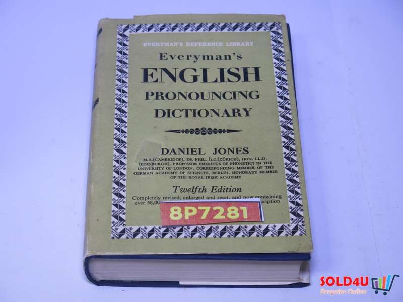Everyman`s English Pronouncing Dictionary - Daniel Jones - 12th edition