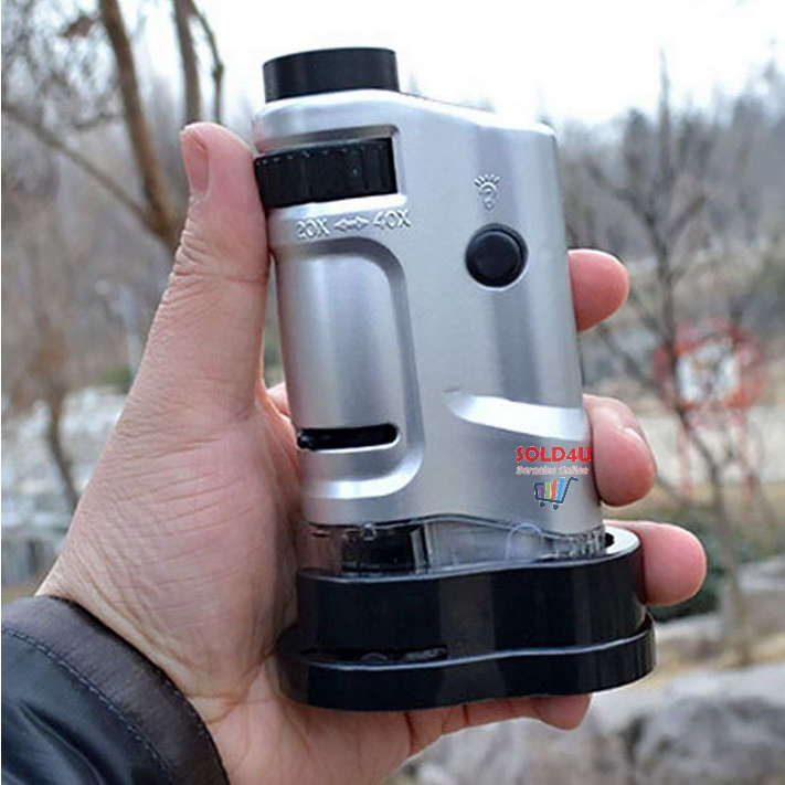 Pocket Microscope Monocular Zoom HD Handheld Magnifier
