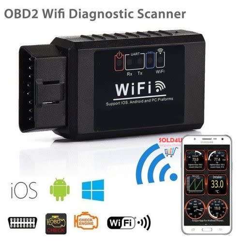 ELM327 WIFI OBD2 OBDII Auto Car Diagnostic Scanner Scan Tool for iOS Android