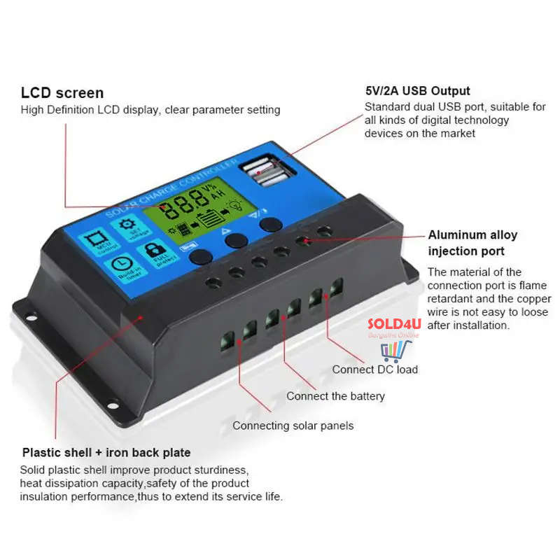 50A Solar Charge Controller