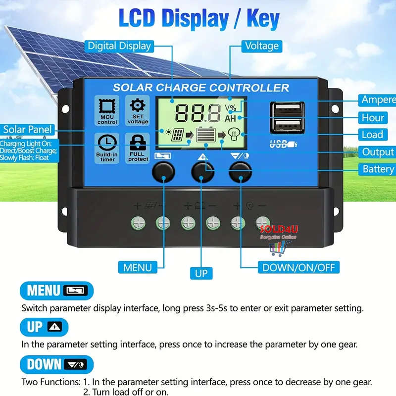 50A Solar Charge Controller
