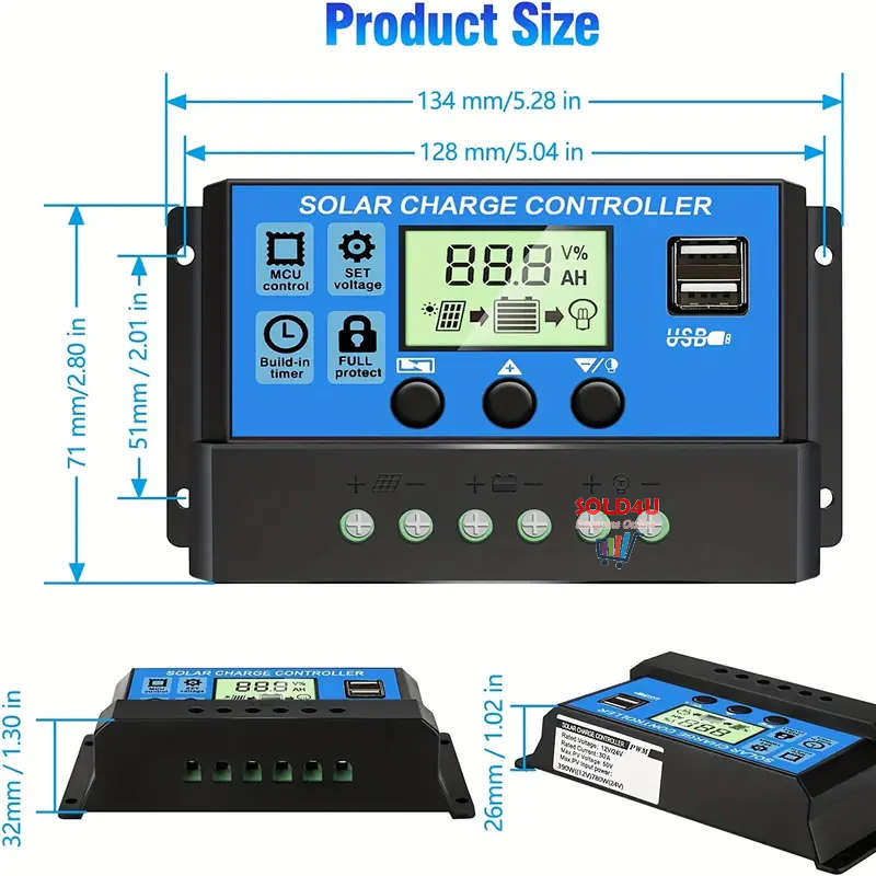 50A Solar Charge Controller
