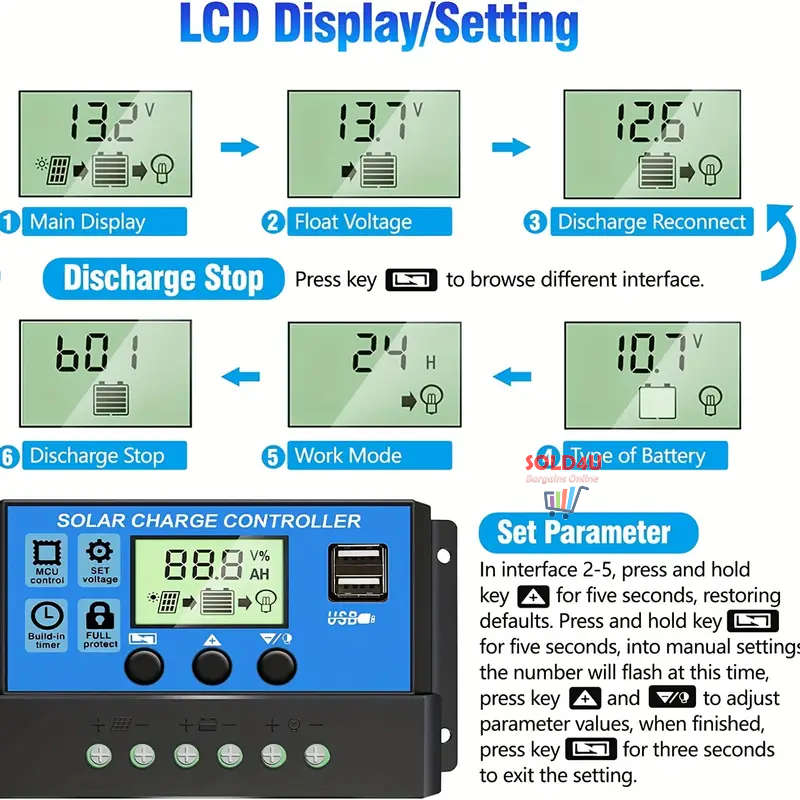 50A Solar Charge Controller