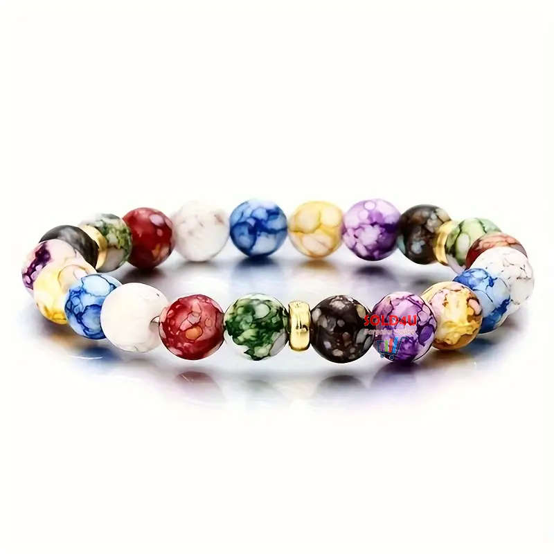 7 Chakra Reiki Healing Stone Bracelet Yoga Balance Energy Jewelry Handmade DIY Beaded Bracelets