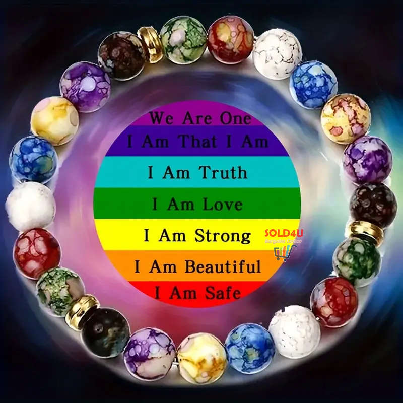 7 Chakra Reiki Healing Stone Bracelet Yoga Balance Energy Jewelry Handmade DIY Beaded Bracelets