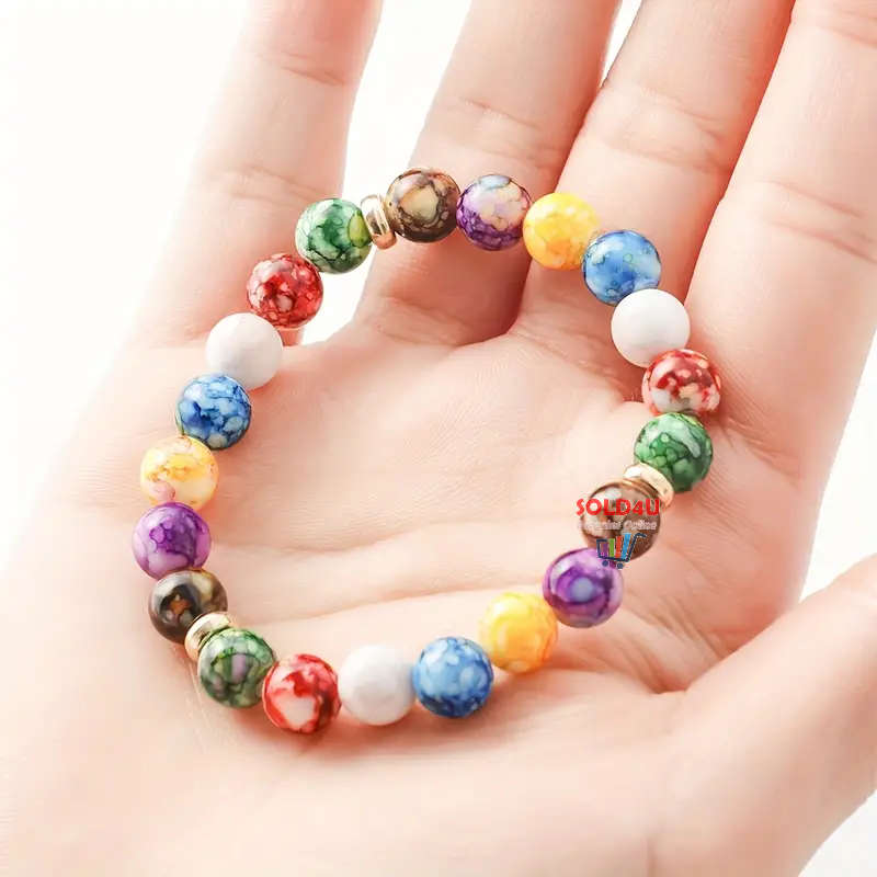 7 Chakra Reiki Healing Stone Bracelet Yoga Balance Energy Jewelry Handmade DIY Beaded Bracelets
