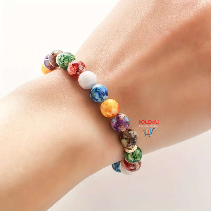 7 Chakra Reiki Healing Stone Bracelet Yoga Balance Energy Jewelry Handmade DIY Beaded Bracelets