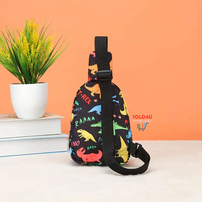 Dinosaur Fashion Crossbody Bag for Kids/Children Single Shoulder Nylon Lightweight Sling Bag