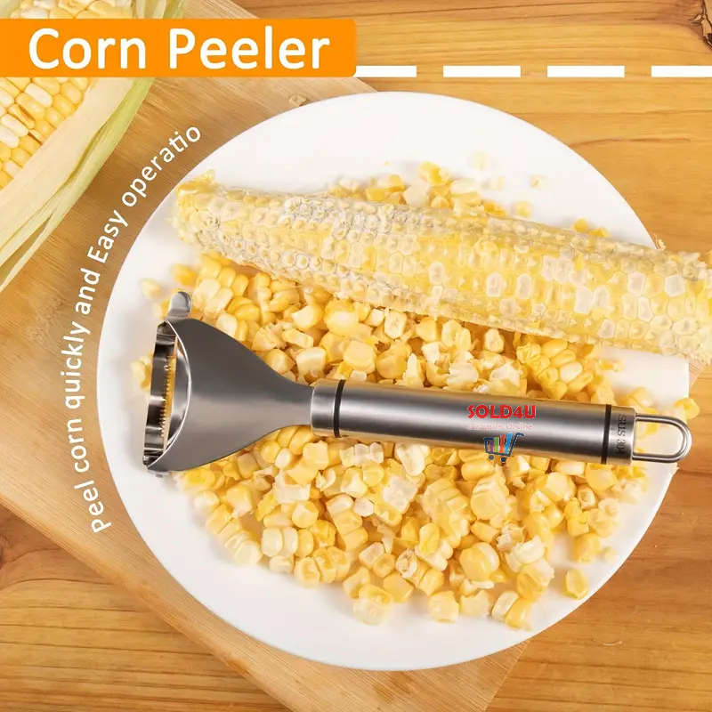 Corn Peeler S/Steel Corn Stripper Easy To Use Corn Kernel Remover Corn Stripper