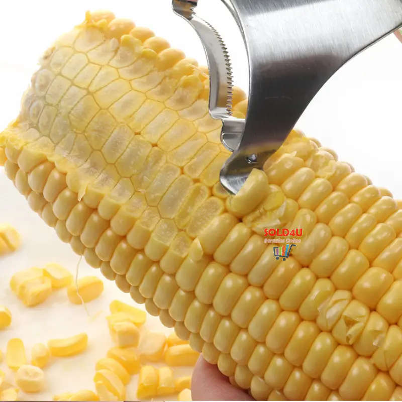 Corn Peeler S/Steel Corn Stripper Easy To Use Corn Kernel Remover Corn Stripper
