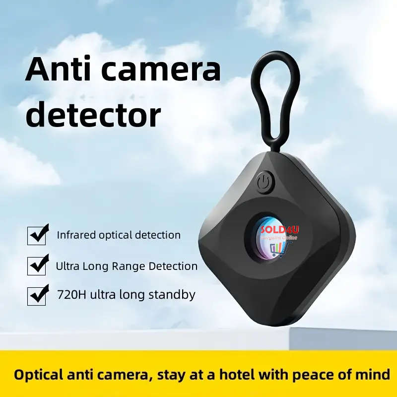Spy camera detector Mini Travel Portable Infrared Anti-monitoring Detector (Black or White)