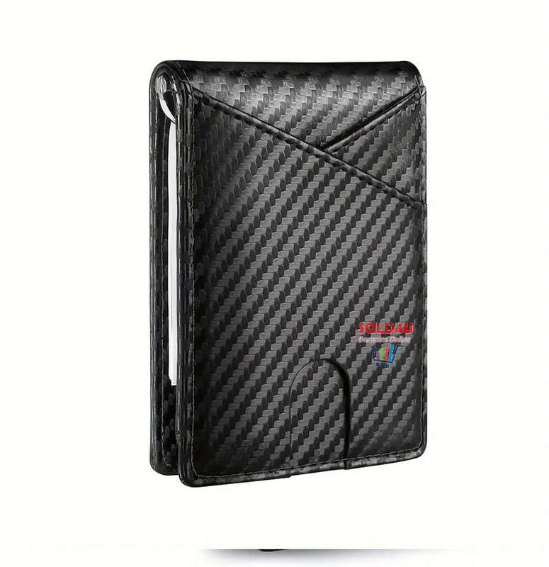RFID Blocking Bifold Card Holder PU Leather Wallet, Slim Coin Purse & Money Clip With Multi Slots