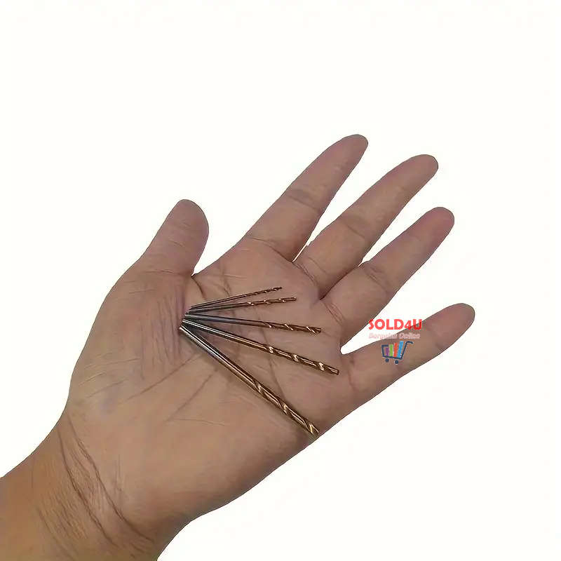 50pcs Titanium Coated High Speed Steel Drill Bits Set