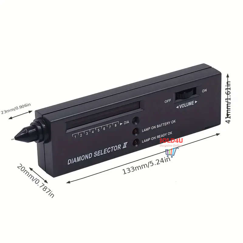 Diamond Tester High Accuracy Professional Selector II 9V Battery Included