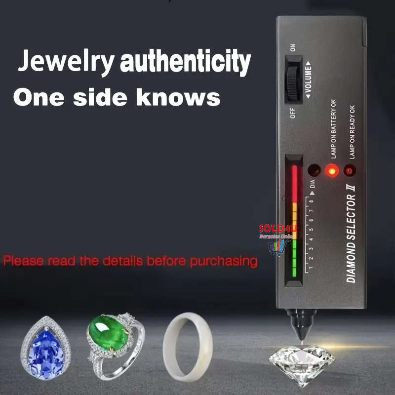 Diamond Tester High Accuracy Professional Selector II 9V Battery Included