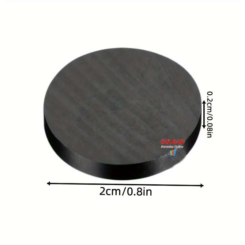 50pcs Self-adhesive Flexible Magnetic Dots, Round Magnetic Stickers