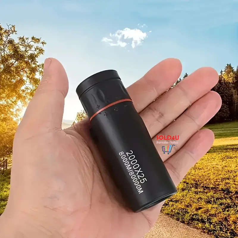 HD Monocular Telescope Hunting Handheld with Pouch - High Power Telescope only 9cm Long
