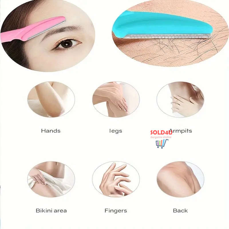 3pcs Eyebrow Trimmer Eyebrow Razor Professional Eyebrow & Facial Hair Trimmer Dermaplaning Tool