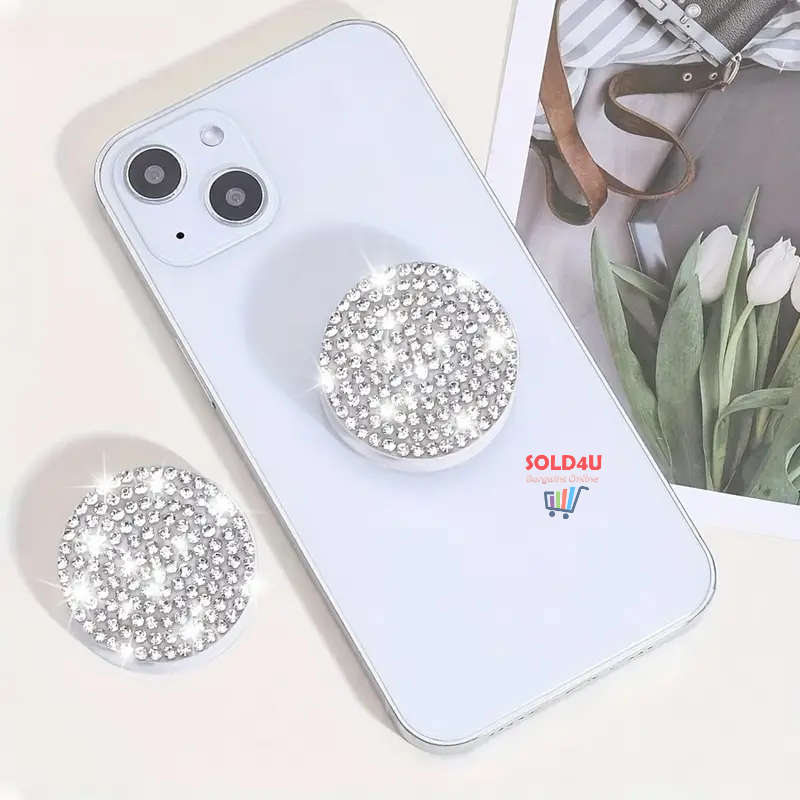 Glitter Push-Pull Mobile Phone Holder Bracket - Push And Pull Plastic Bracket for Mobile Devices