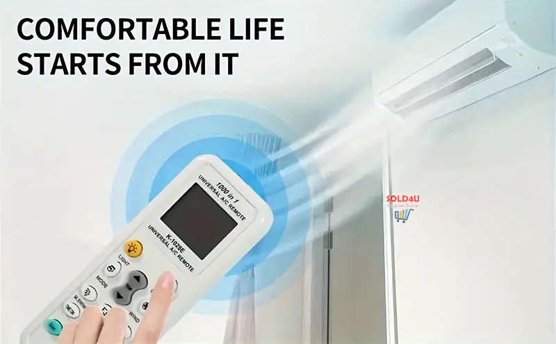 Universal Aircon Remote Control - Compatible With Multiple Brands And Models - 1000 in 1