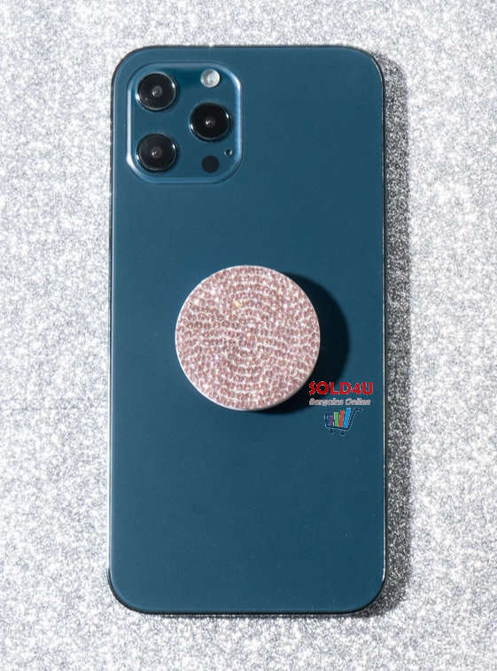Glitter Push-Pull Mobile Phone Holder Bracket - Push And Pull Plastic Bracket for Mobile (PINK)
