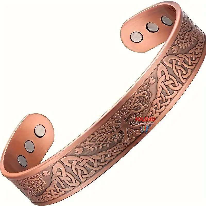 Copper Magnetic Bracelet For Men Life Of Tree