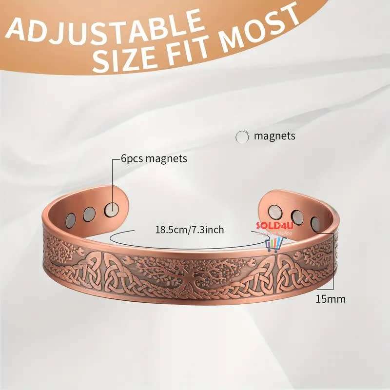 Copper Magnetic Bracelet For Men Life Of Tree