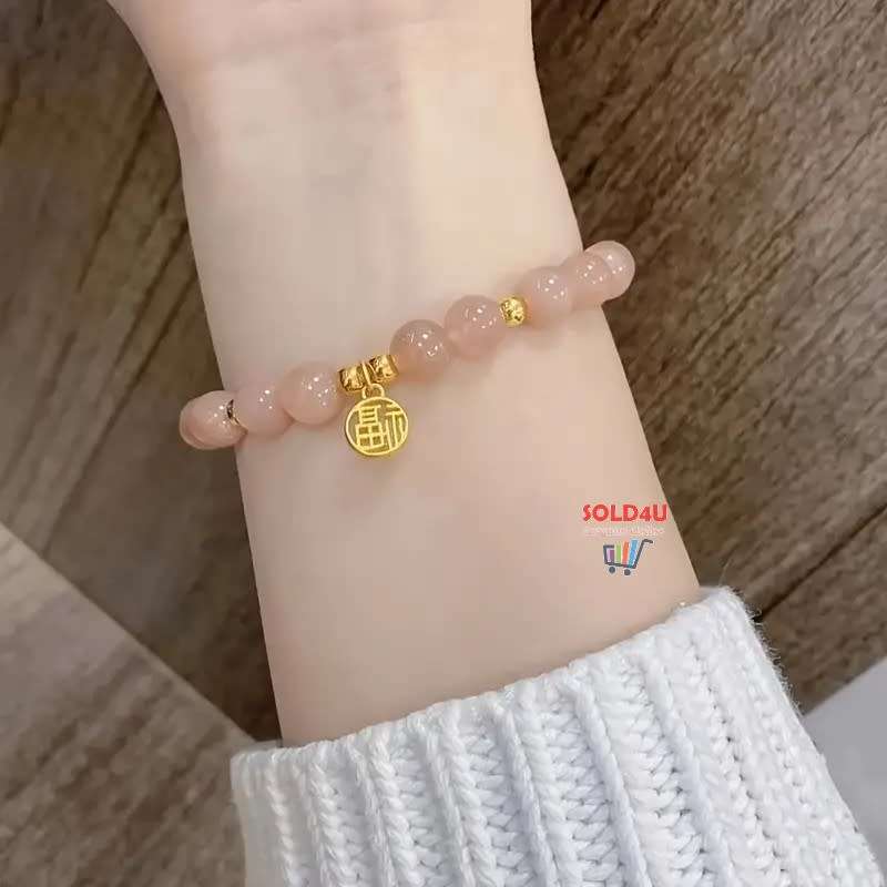 Lucky Fu Charm Beaded Bracelet Feng Shui Good Luck Bracelet
