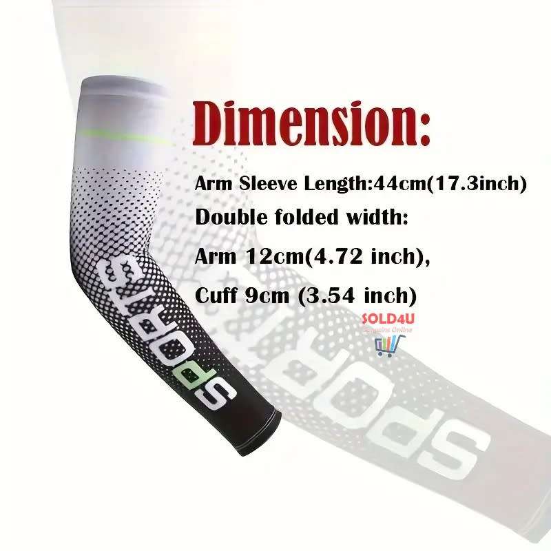 Unisex Cooling Arm Sleeves  Sports Running UV Sun Protection Outdoor Cycling Sleeves 1-Pair [GREY]