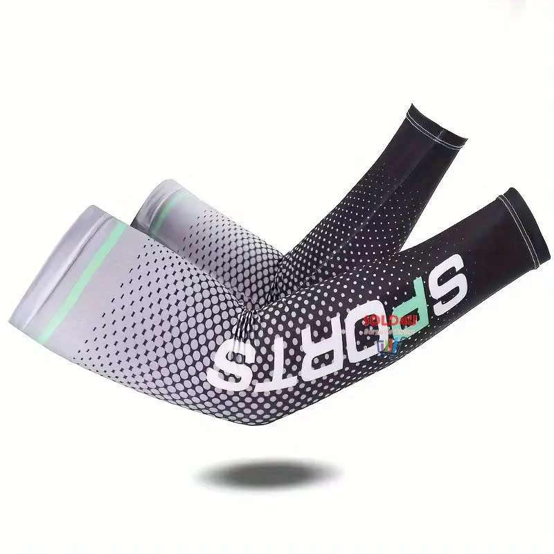 Unisex Cooling Arm Sleeves  Sports Running UV Sun Protection Outdoor Cycling Sleeves 1-Pair [GREY]