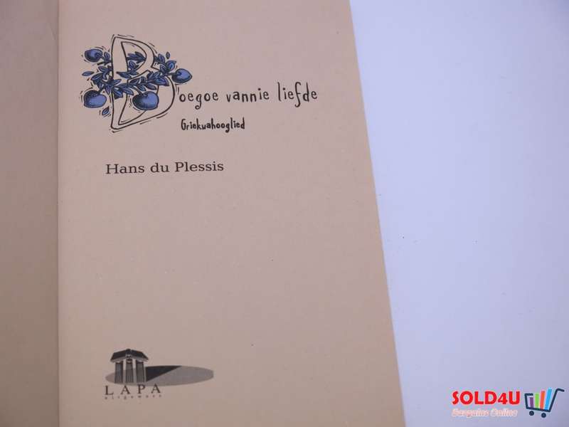 Boegoe Vannie Liefde  Hans Du Plessis