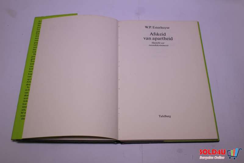 Afskeid van Apartheid  Willie.P. Esterhuyse