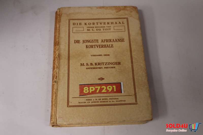 Die Jongste Afrikaanse kortverhale - M.S.B. Kritzinger