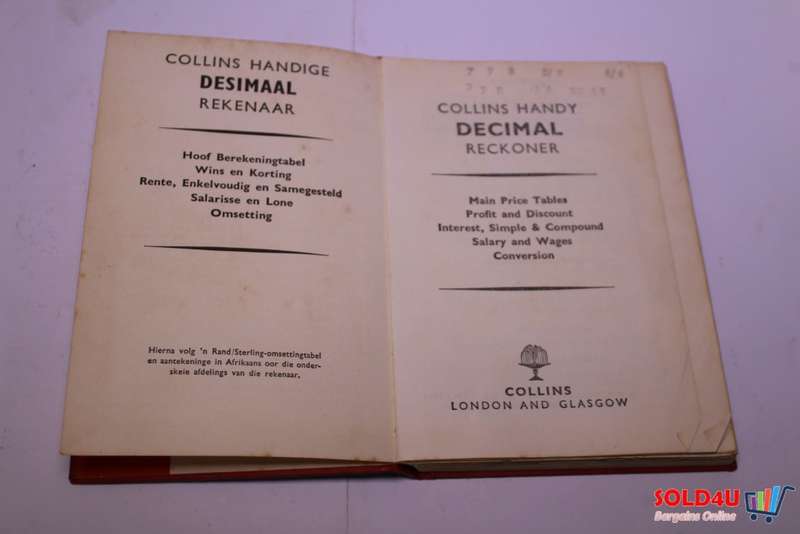 Handy Decimal Reckoner - Handige Desimaal Rekenaar -  Collins